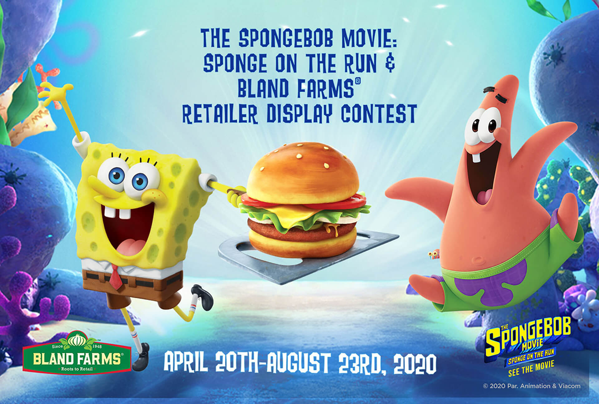 Spongebob Bland Farms Retailer Display Contest