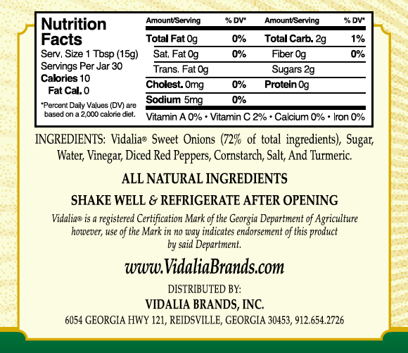 Nutrition Facts and Ingredients